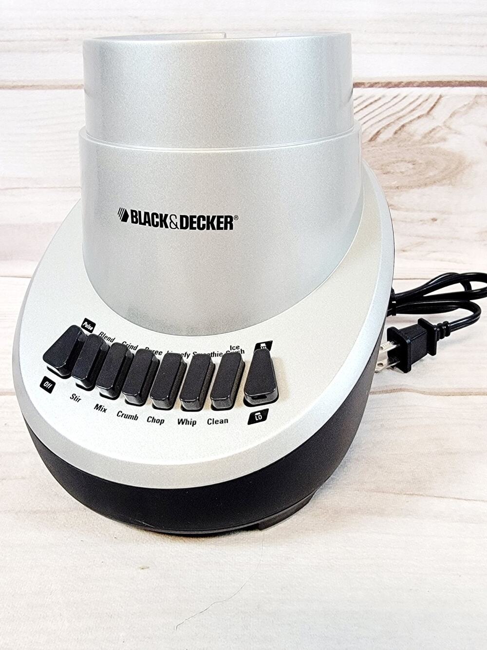 Black & Decker FusionBlade 12 Speed Blender Grey/Black base only BL1130 Tested